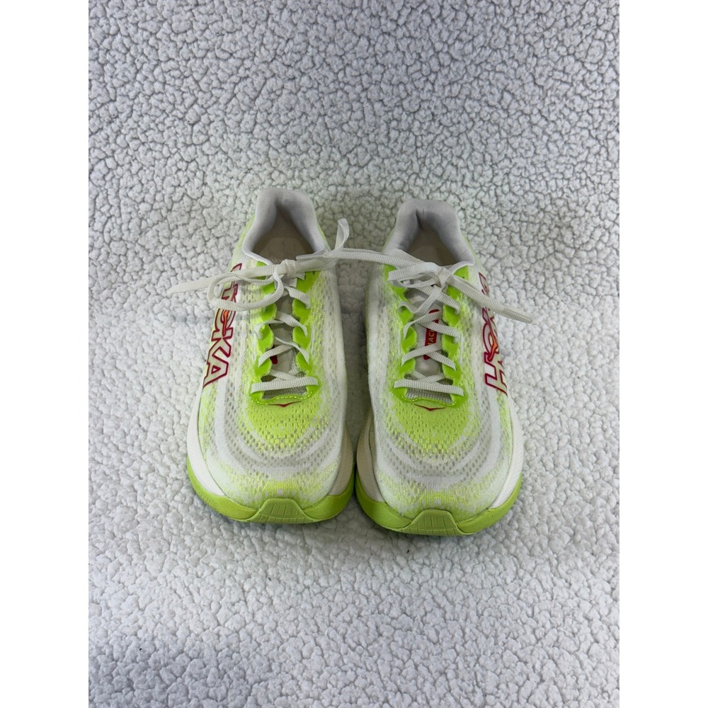 Hoka Mach X Women Running Shoes Lime Green White 1141451 LCW Size 8